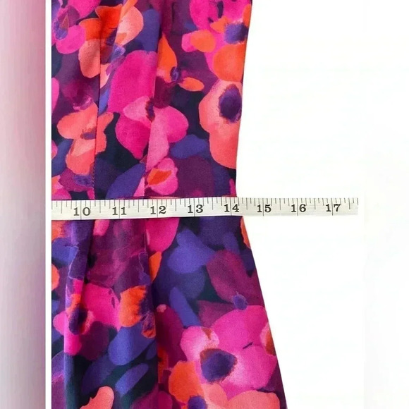 Hutch Floral Silk Scoop Back Sleeveless Dress Size 6 - Picture 3 of 10